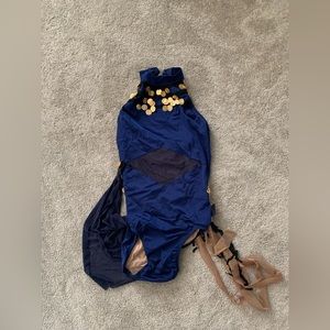 Belly dancer themed dance costume